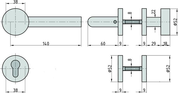 ZB 3200 Rosetten-Garnitur PZ - rechts