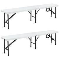 Deuba Bierbank Set aus Kunststoff 180 cm