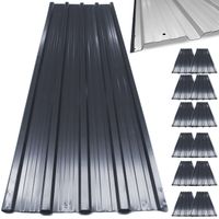 Deuba 12x Profilblech/Trapezblech anthrazit 129x45cm = 7 m²