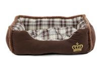 tierbett"Krone"mit Kronenmotiv, Gr.L