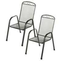 Stapelstuhl VENEDIG - 2er-Set, Ca. 55 x 74 x 98 cm