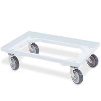 Transportroller 600x400 mm weiß (4er Set)