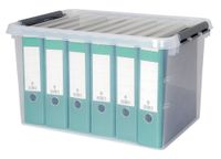Ordnerboxen-Set mit Deckel, 2er Set