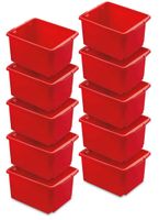 Drehstapelbehälter 32 Liter, rot (10er Sparset)