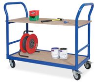 Tischwagen mit 2 Etagen, blau