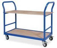 Tischwagen mit 2 Etagen, blau