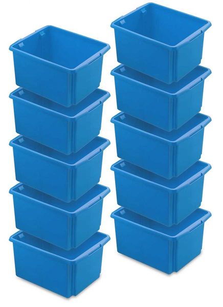 Drehstapelbehälter 32 Liter, blau (10er Sparset)
