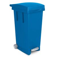 Tret-Abfallbehälter mit Rollen, blau (2er Set)