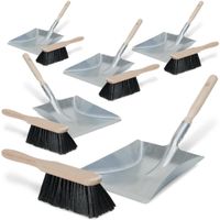 5x Handfeger und Kehrschaufel, Spar-Set (10-teilig)