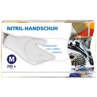 Nitril-Einweghandschuhe, Weiß, Größe M - 200er Set