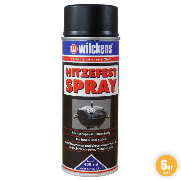 Wilckens Hitzefest Spray Schwarz 6er Set