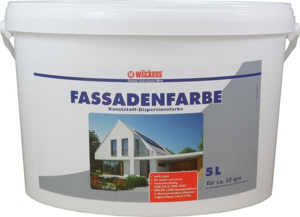 Wilckens Fassadenfarbe weiß 5l
