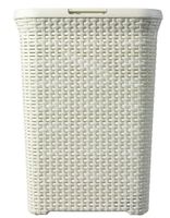 2-er Set STYLE Wäschebox 60L + Wäschekorb 45L creme