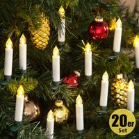 kabellose Weihnachtskerzen - 20er Set