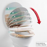 Design-WC-Sitz mit Absenkautomatik Seestern