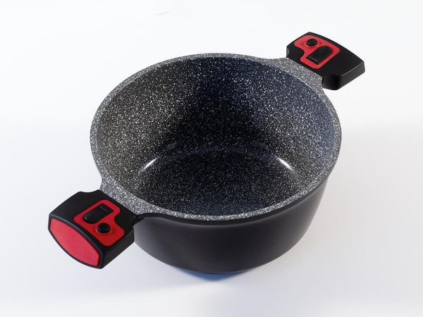 Click-Grip Kochtopf Aluguss mit Keramikbeschichtung Ø28cm