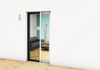 Alu-Plissee-Türbausatz "PROFESSIONAL" 125x220cm weiß