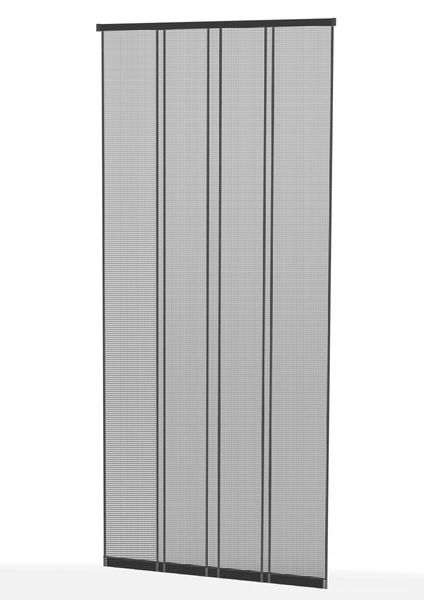 Klemm Lamellenvorhang "COMFORT" 100x220cm anthrazit