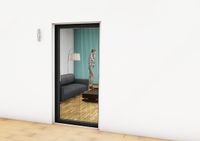 Alu-Plissee-Türbausatz "PROFESSIONAL" 125x220cm braun