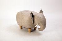 Happy Home Tierhocker "Elefant" grau / Ca. 65 x 34 x 36 cm