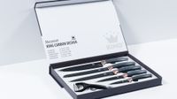 Messerset Carbon Design 5 Messer im Set inkl. gratis Schäler
