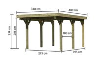 Einzelcarport Classic 1A
