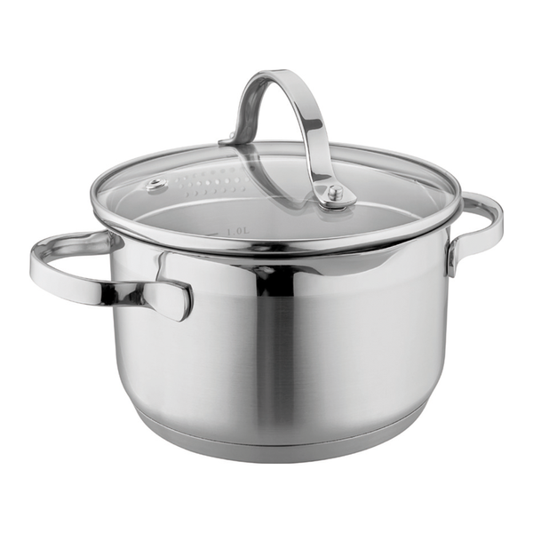 Kochtopf mit Glasdeckel Comiso ca. Ø 16 cm