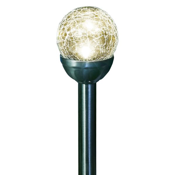 XXL-LED-Solarkugeln 4er-Set "Crashglas"