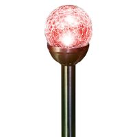 XXL-LED-Solarkugeln 4er-Set "Crashglas"