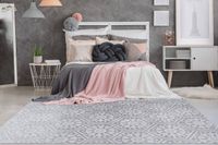 Hochflorteppich Monroe 200 Grau / Blau