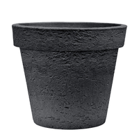 Pflanztopf "Pisa" Steinoptik Ø 40 cm anthrazit