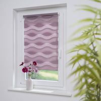 Klemmfix Duo-Rollo 80 x 150 cm "wave" altrosa