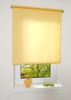 Mittelzugrollo Uni, lichtdurchlässig, 62 x 180 cm Gelb