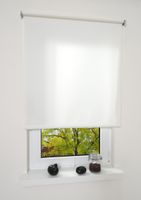 Mittelzugrollo Uni, lichtdurchlässig, 102 x 180 cm Weiß