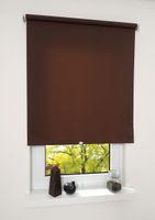 Mittelzugrollo Uni, lichtdurchlässig, 82 x 180 cm Cappuccino