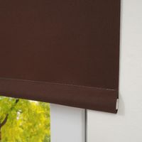 Mittelzugrollo Uni, lichtdurchlässig, 142 x 180 cm Cappuccino