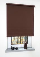 Rollo, Mittelzugrollo Uni Verdunkelung, 142 x 180 cm, cappuccino