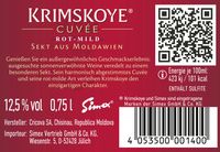 Sekt aus Moldawien rot mild