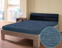 Jersey-Spannbetttuch "Melange", ca. 140 - 160 x 200 cm - Anthrazit