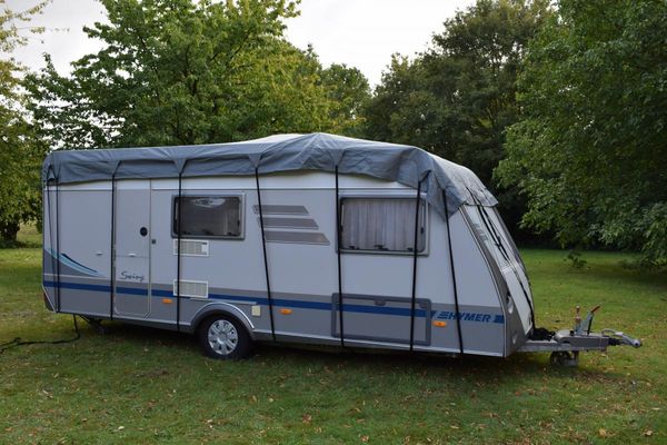 GreenYard® Wohnwagen Schutzdach 600 cm Abdeckplane Wohnmobilschutzdach