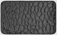 3D Weichschaum Badematte "Steinoptik", ca. 50 x 80 cm - Anthrazit
