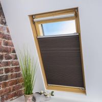 Universal Dachfenster-Wabenplissee , 83 x 141 cm, braun