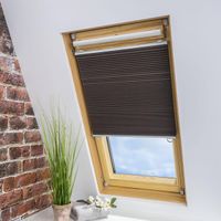 Universal Dachfenster-Wabenplissee , 83 x 141 cm, braun