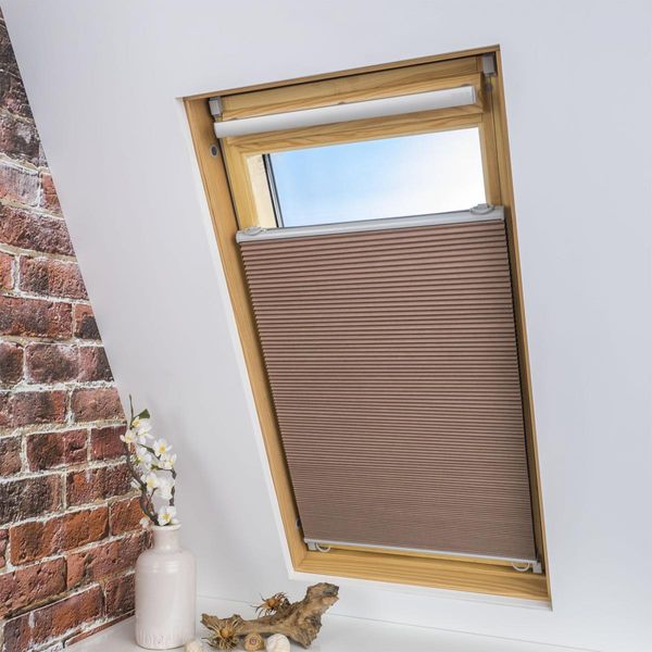 Universal Dachfenster-Wabenplissee , 83 x 141 cm, beige