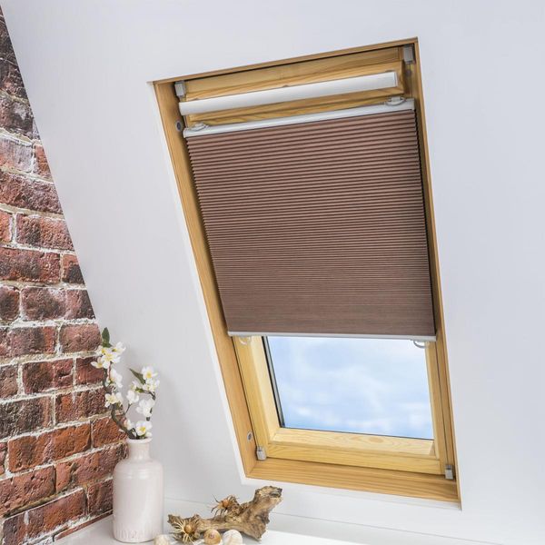 Universal Dachfenster-Wabenplissee , 83 x 141 cm, beige
