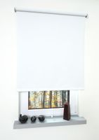 Rollo, Mittelzugrollo Uni Verdunkelung, 82 x 180 cm, weiß
