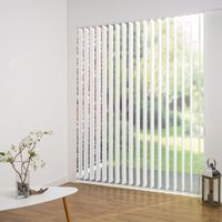 Vertikalanlage Maß, 127 mm Lamelle, 180 x 180 cm, weiß