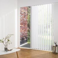 Vertikalanlage Maß, 127 mm Lamelle, 150 x 250 cm, weiß