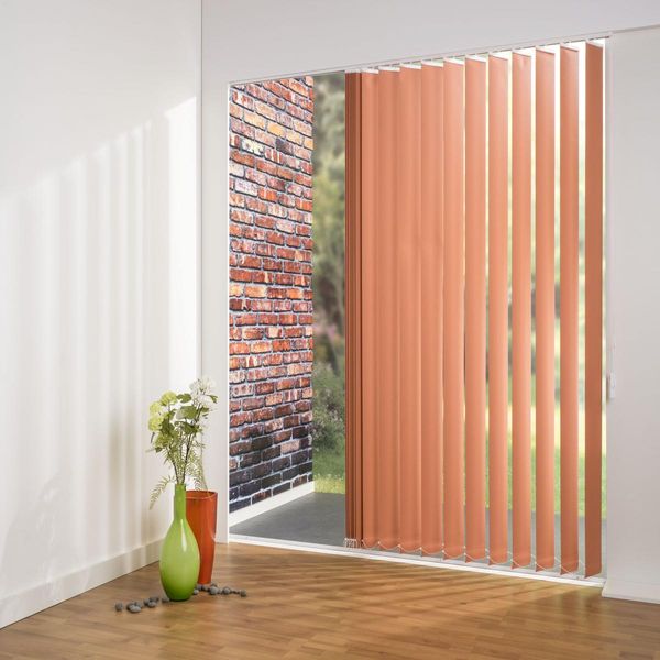Vertikalanlage Maß, 127 mm Lamelle, 120 x 180 cm, orange