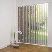 Vertikalanlage Maß, 127 mm Lamelle, 200 x 180 cm, braun